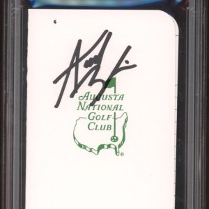 Akshay Bhatia Signed Augusta Masters Golf Scorecard PSA/DNA GEM MINT 10 AUTO PGA