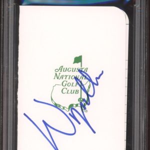 Wyndham Clark Signed Augusta Masters Golf Scorecard PSA/DNA GEM MINT 10 AUTO PGA