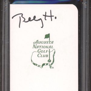 Billy Horschel Signed Augusta Masters Golf Scorecard PSA/DNA GEM MT 10 AUTO PGA