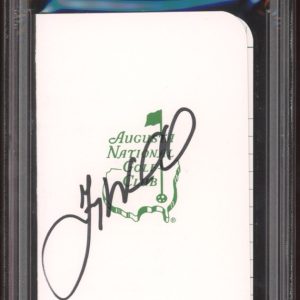 Gary Woodland Signed Augusta Masters Scorecard PSA Encapsulated PGA GOLF AUTO