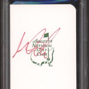 Matt Fitzpatrick Signed Augusta Masters Scorecard PSA Encapsulated PGA GOLF AUTO