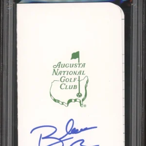 Blades Brown Signed Augusta Masters Golf Scorecard PSA/DNA GEM MINT 10 AUTO PGA