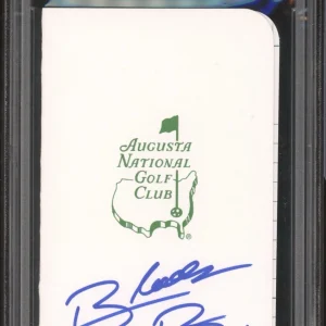 Blades Brown Signed Augusta Masters Golf Scorecard PSA/DNA GEM MINT 10 AUTO PGA