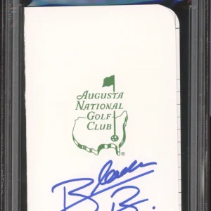 Blades Brown Signed Augusta Masters Golf Scorecard PSA/DNA GEM MINT 10 AUTO PGA