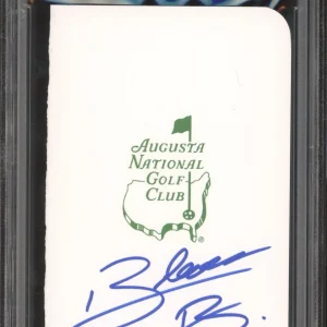 Blades Brown Signed Augusta Masters Golf Scorecard PSA/DNA GEM MINT 10 AUTO PGA