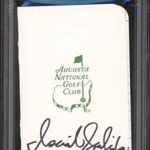 Isaiah Salinda Signed Augusta Masters Golf Scorecard PSA/DNA GEM MT 10 AUTO PGA