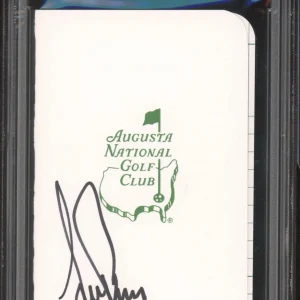 Sam Burns Signed Augusta Masters Golf Scorecard PSA/DNA GEM MINT 10 AUTO PGA