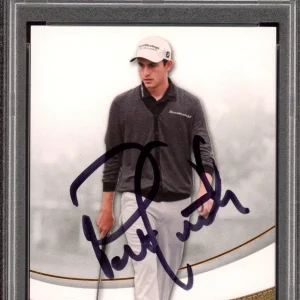 2013 Upper Deck SP Golf #R23 Patrick Cantlay Signed Rookie Card PSA MINT 9 AUTO