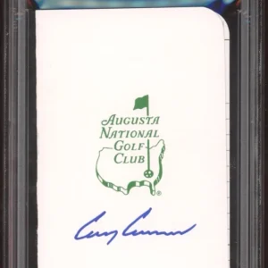 Corey Conners Signed 2025 Masters Golf Scorecard PSA/DNA GEM MINT 10 AUTO PGA