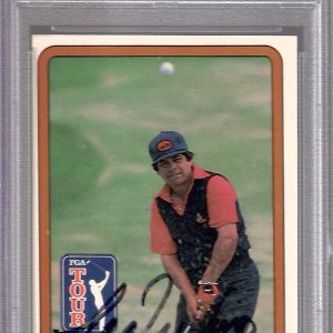 LEE TREVINO HAND SIGNED 1981 DONRUSS GOLF TRADING CARD PSA SLABBED