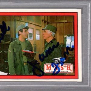 JAMIE FARR HAND SIGNED 1982 DONRUSS MASH TRADING CARD TO BILL PSA SLABBED