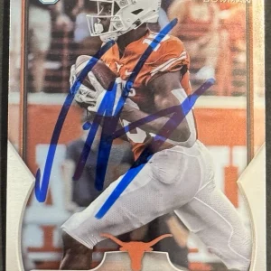 Isaiah Neyor Signed Texas Longhorns 2022 Bowman Chrome U Rookie Card BAS Beckett