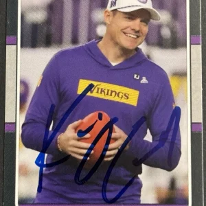 Kevin O’Connell Signed Autographed Custom Minnesota Viking Card BAS Beckett COA
