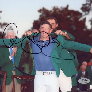 Rory McIlroy Signed Autographed 2025 Masters Champion Golf 8x10 Photo PSA/DNA