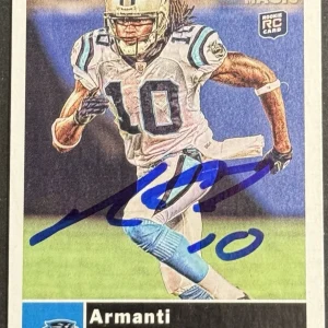 Armanti Edwards Signed 2010 Topps Magic Mini Rookie Card BAS Beckett App State