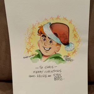 Gorgeous Archie Color Drawing Artwork By Stan Goldberg JSA