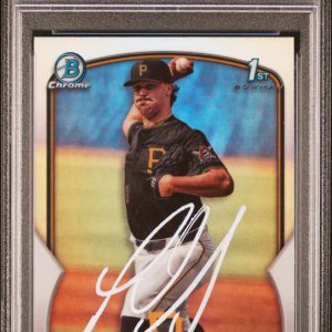 Paul Skenes Autographed Signed 2023 Bowman Draft 1st Chrome Auto Refractor PSA 9