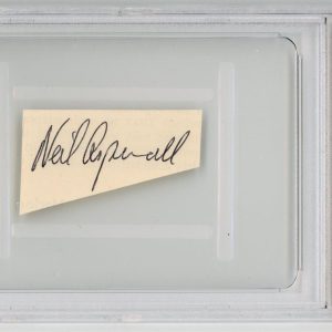 Beatles Neil Aspinall Signed Autographed 1967 Cut Signature PSA 10 Auto
