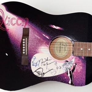 PSA/DNA Queen Band Signed Fender Guitar Graphic Album Cover Freddie Mercury++