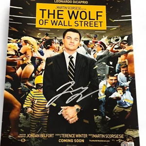 LEONARDO DICAPRIO SIGNED AUTOGRAPH 11x14 POSTER PHOTO WOLF WALL STREET BECKETT D