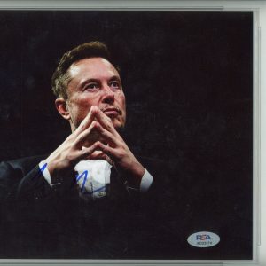 Elon Musk Autographed SpaceX Doge Tesla Twitter 8x10 Photo Auto PSA Gem Mt 10