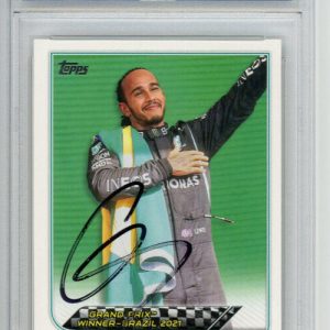 Lewis Hamilton Autographed 2022 Topps Formula 1 Base Card #169 Mercedes F1