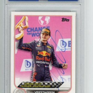 Max Verstappen Autographed Signed 2022 Topps Formula 1 Grand Prix Winners #159