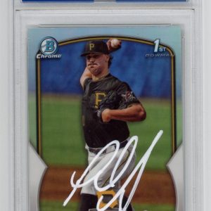 Paul Skenes Autographed Signed 2023 Bowman Draft 1st Chrome Auto Refractor PSA