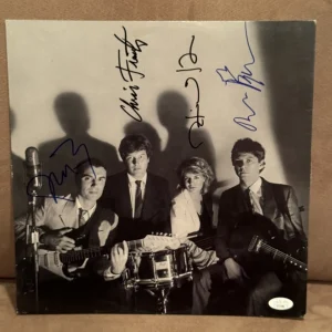 Talking Heads Signed Album Insert Byrne Weymouth Frantz Harrison JSA True Storie
