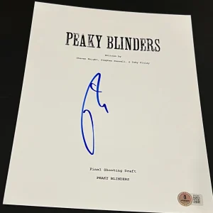 TOM HARDY SIGNED AUTOGRAPH SCRIPT PEAKY BLINDERS TELEVISION BECKETT BAS X2