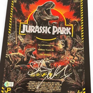 STEVEN SPIELBERG SIGNED AUTOGRAPH 11x14 PHOTO JURASSIC PARK BECKETT BAS X2