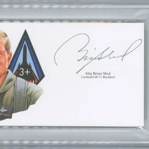 BRIAN SHUL SIGNED CUT SIGNATURE PSA DNA (D) SR-71 BLACKBIRD PILOT