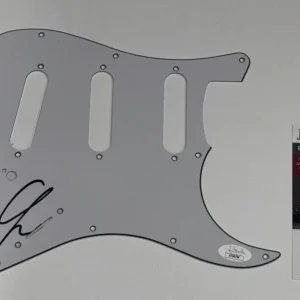 CHRIS JERICHO SIGNED ELECTRIC GUITAR PICKGUARD FOZZY JSA COA