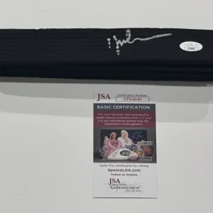 YUJI OKUMOTO SIGNED BLACK BELT THE KARATE KID PART II COBRA KAI JSA COA