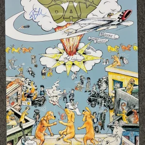 Green Day JSA Signed Autograph Dookie Poster Billie Joe and Tre Cool