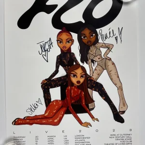 FLO Fully Signed JSA Signed Autograph Signed Poster