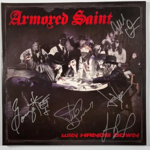 Armored Saint JSA Signed Autograph Record Album Vinyl Delirious Nomad