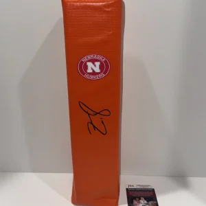 ZAC TAYLOR SIGNED TOUCHDOWN PYLON NEBRASKA CORNHUSKERS FOOTBALL JSA COA