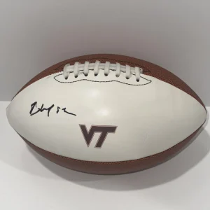BHAYSUL TUTEN SIGNED FOOTBALL VIRGINIA TECH HOKIES NFL STAR