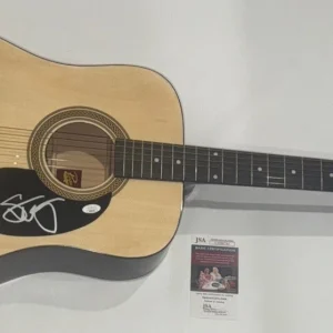 STEPHEN WILSON JR. SIGNED FULL SIZE NATURAL ACOUSTIC GUITAR JSA COA