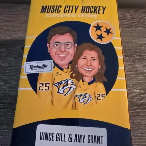 Nashville Predators Vince Gill Amy Grant Bobblehead SGA 2/23/2025 Free Shipping