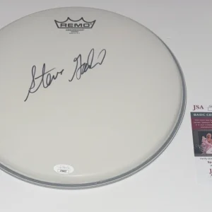 STEVE GADD SIGNED 12 INCH DRUMHEAD JAMES TAYLOR LEGEND JSA COA