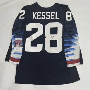 AMANDA KESSEL SIGNED 2018 OLYMPICS TEAM USA HOCKEY JERSEY JSA COA
