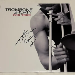TROMBONE SHORTY SIGNED FOR TRUE VINYL RECORD JSA