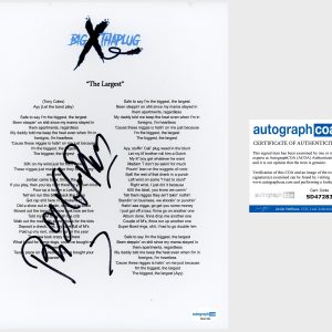 ‘BigXthaPlug’ Rapper Signed ‘The Largest’ Lyric Sheet ACOA