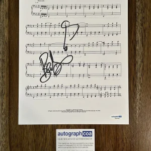 Bear McCreary ‘God Of War’ Composer Signed Sheet Music ACOA