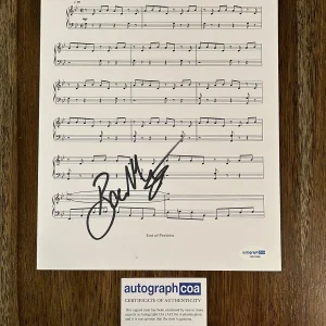 Bear McCreary ‘The Walking Dead’ Composer Signed Sheet Music ACOA
