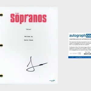 Jamie-Lynn Sigler ‘The Sopranos’ Signed Full Pilot Script Screenplay ACOA