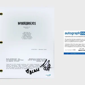 Anders Holm & Blake Anderson ‘Workaholics’ Signed Full Pilot Script ACOA