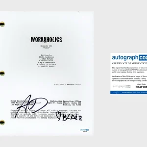 Adam Devine & Blake Anderson ‘Workaholics’ Signed Full Pilot Script ACOA
